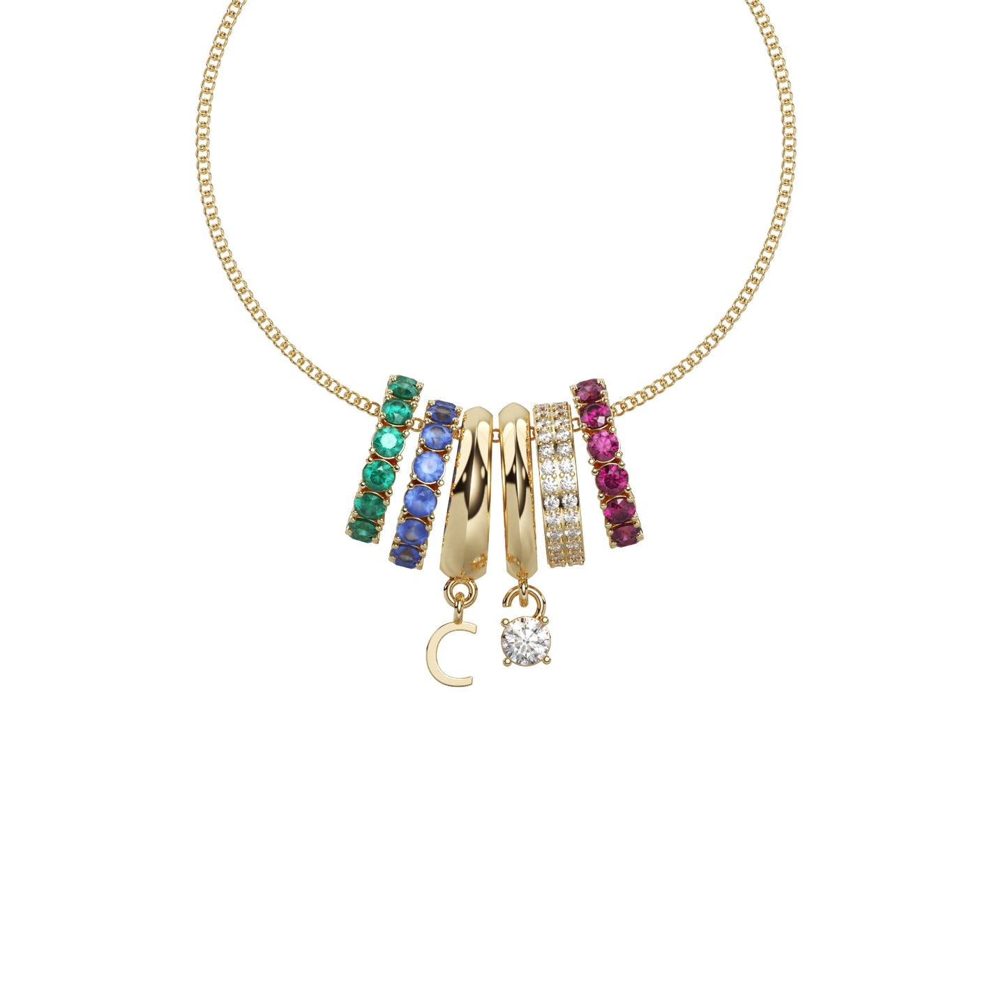 Prism bloom pendant-C