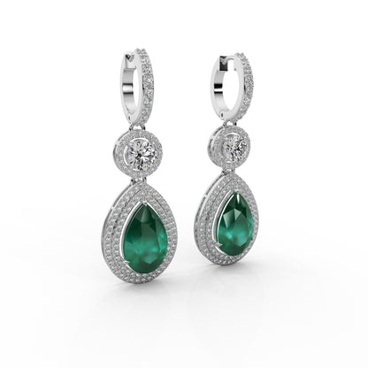 Emerald grove earrings