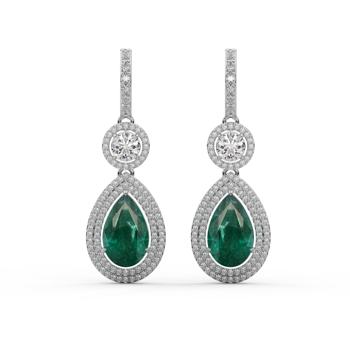 Emerald grove earrings