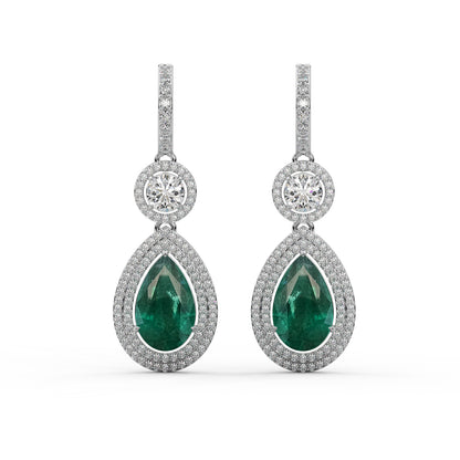 Emerald grove earrings