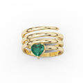 GEM SPIRAL RING