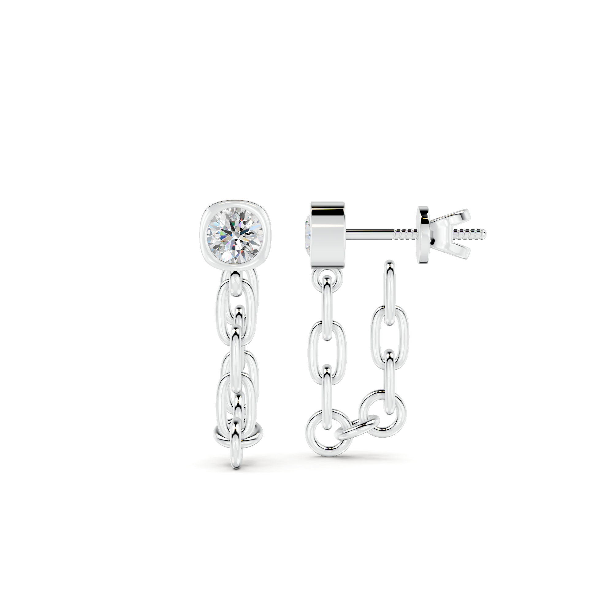 Diamond Cluster Earrings WSE261