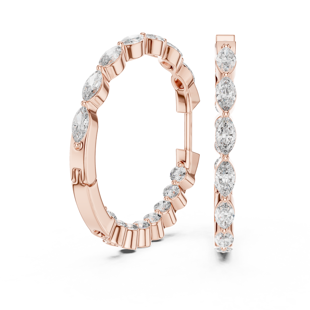 Classic Marquise Hoops