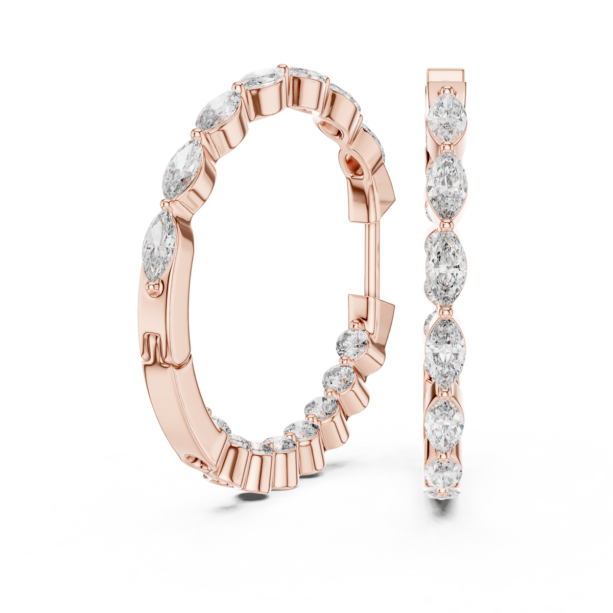 Classic Marquise Hoops