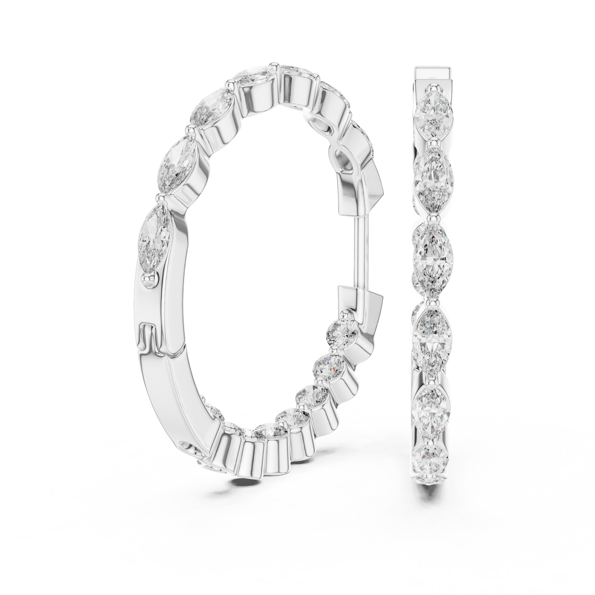 Classic Marquise Hoops