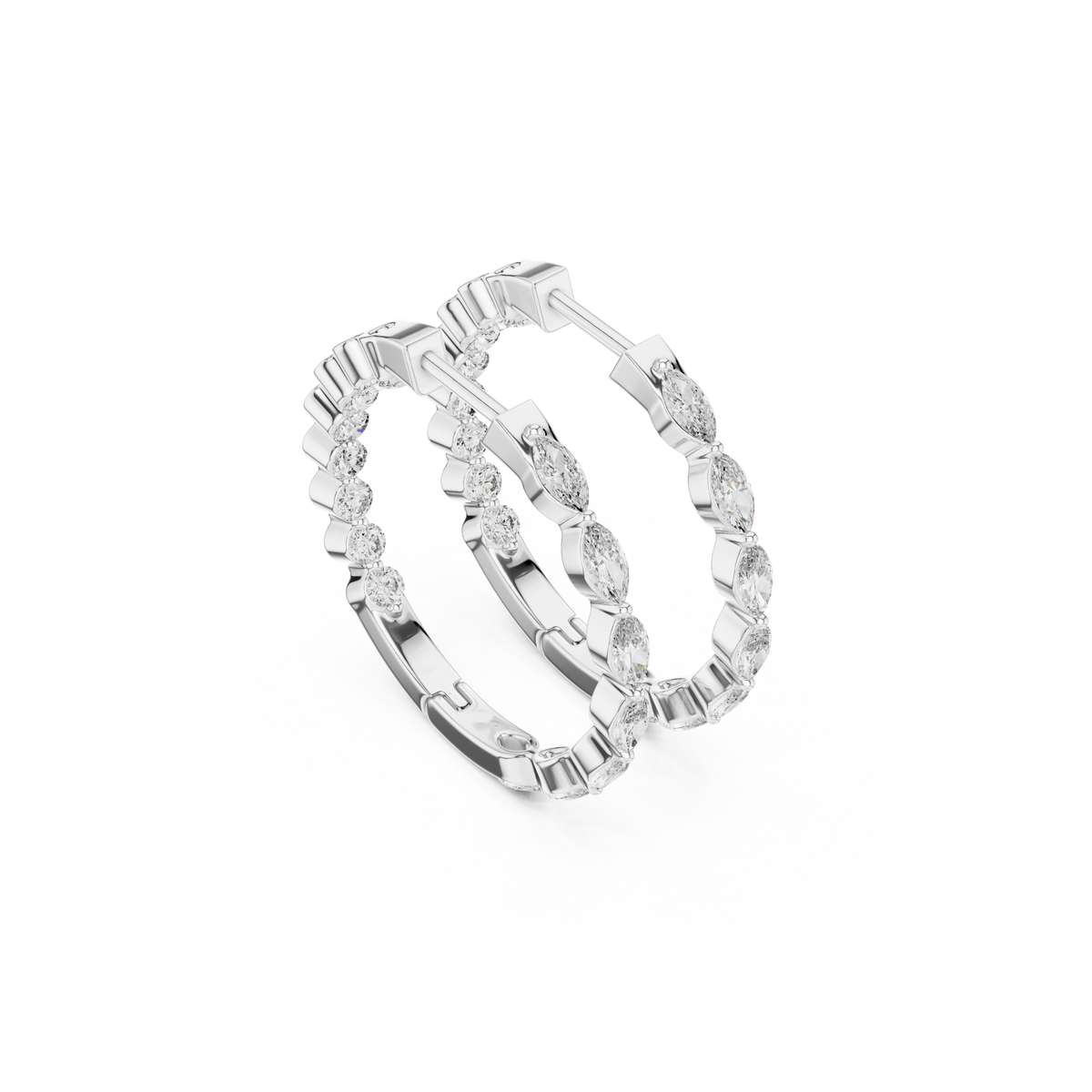 Classic Marquise Hoops
