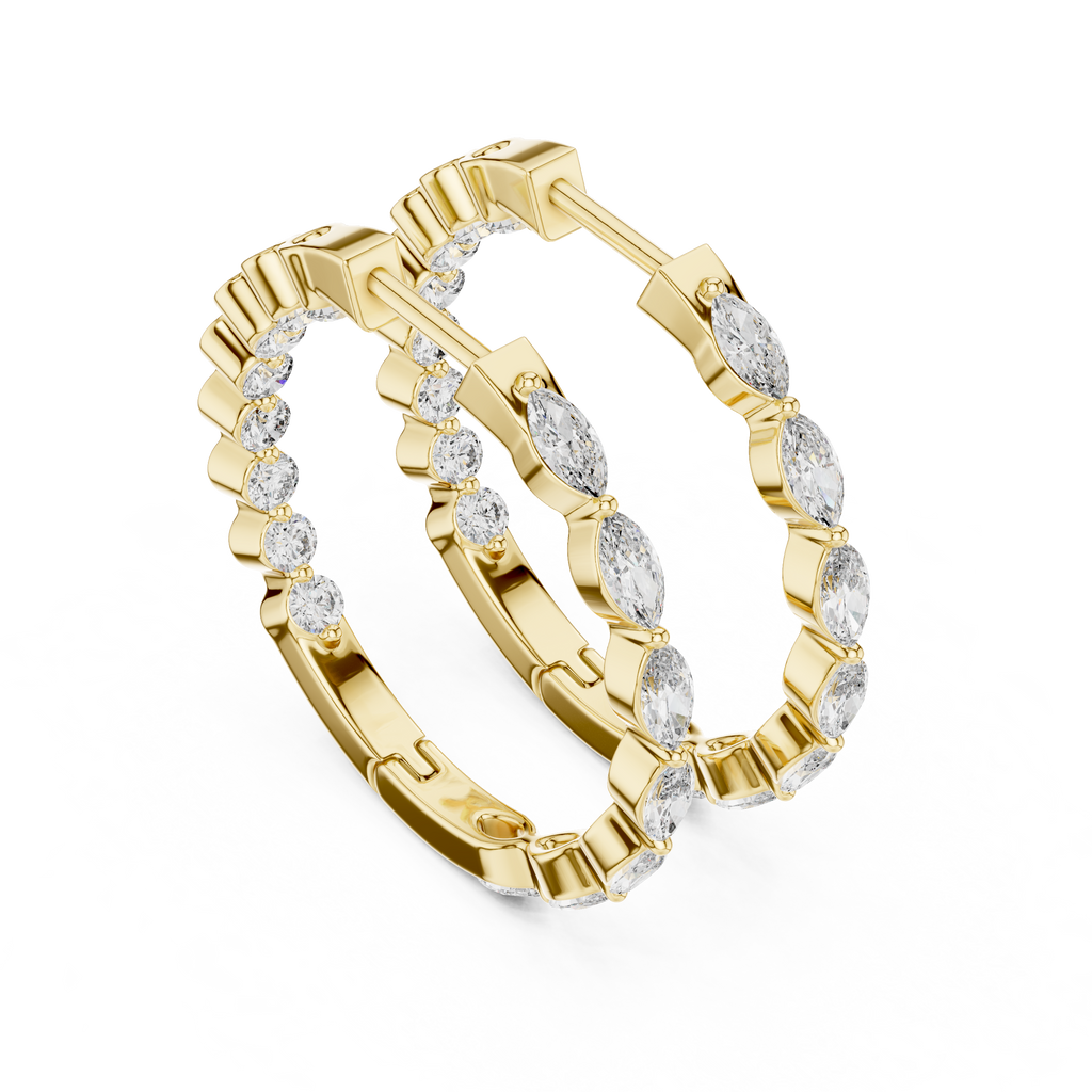 Classic Marquise Hoops