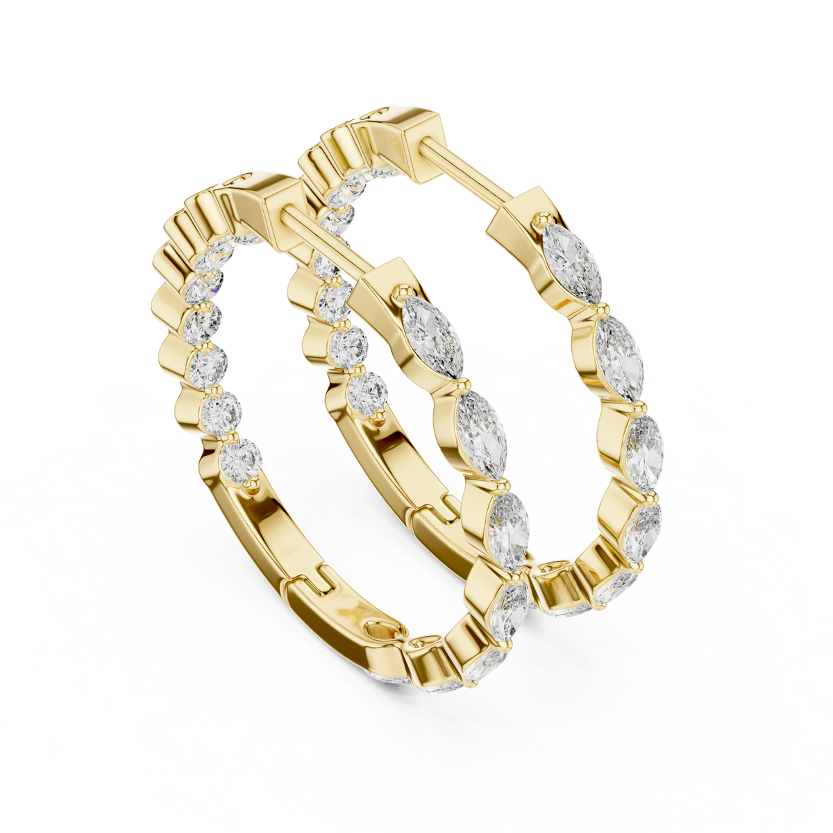 Classic Marquise Hoops