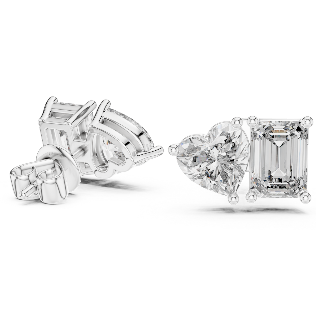 Prism Heart Studs