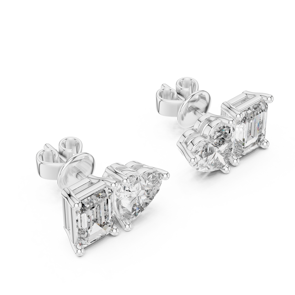 Prism Heart Studs