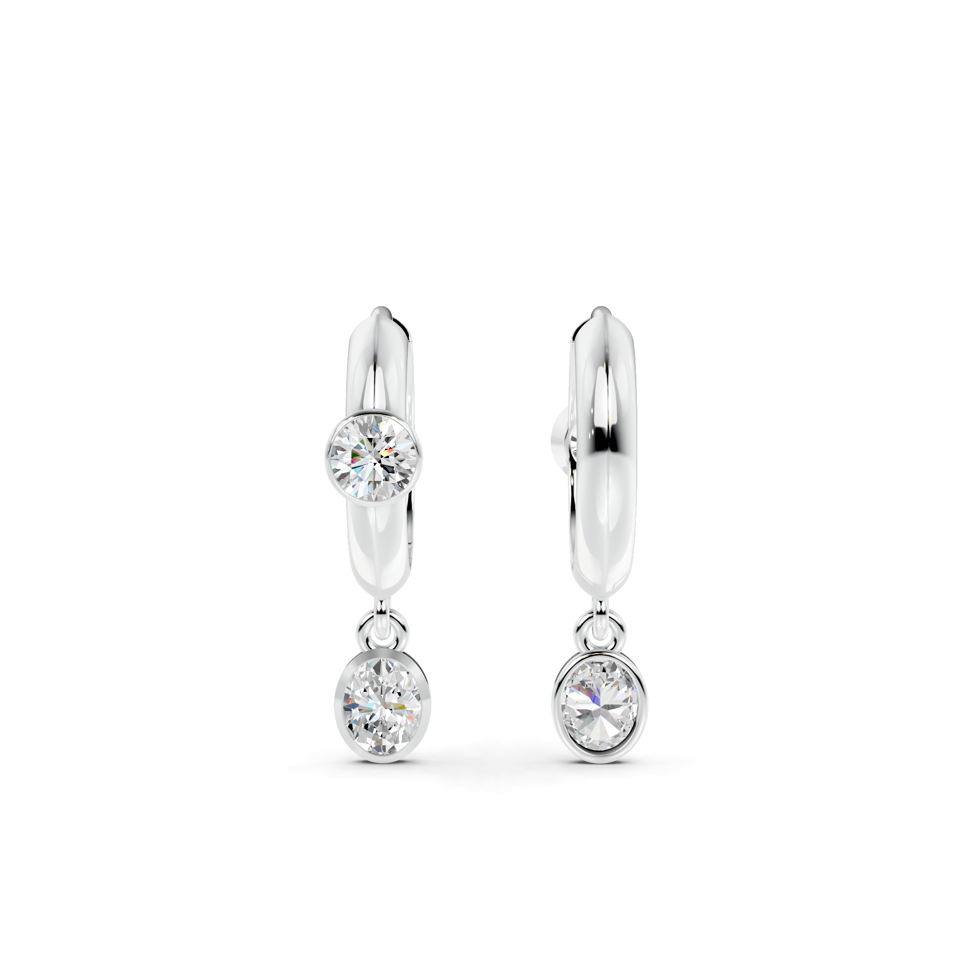 Diamond Huggie Earrings WSE244