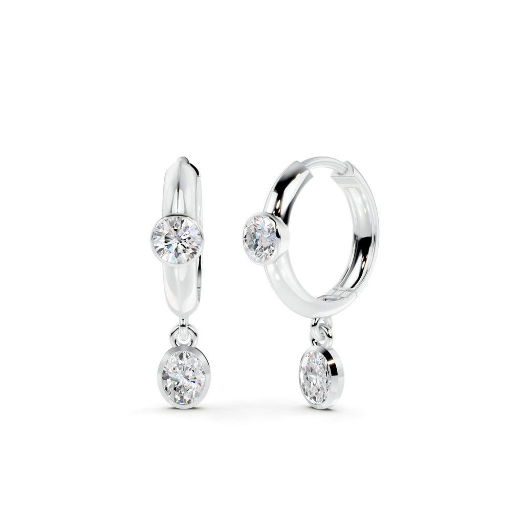 Diamond Huggie Earrings WSE244