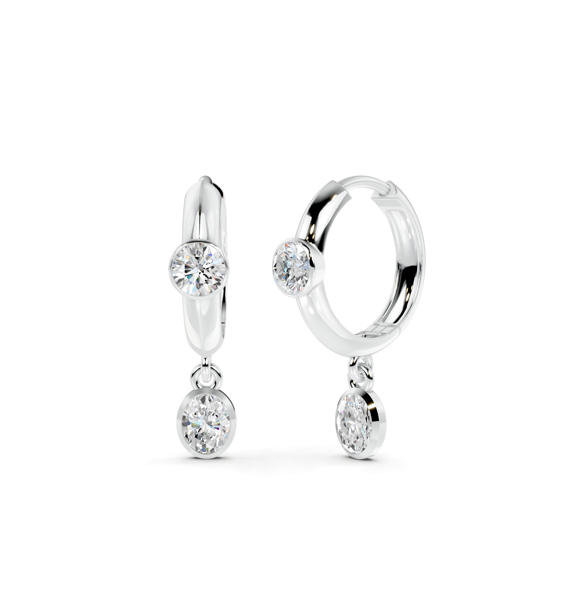 Diamond Huggie Earrings WSE244