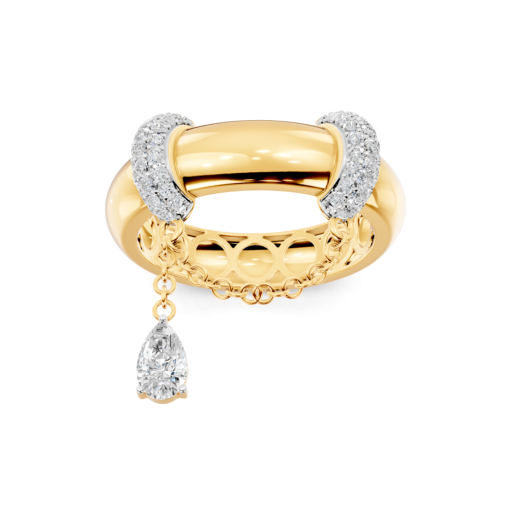 Crescent Diamond Ring | WSE99