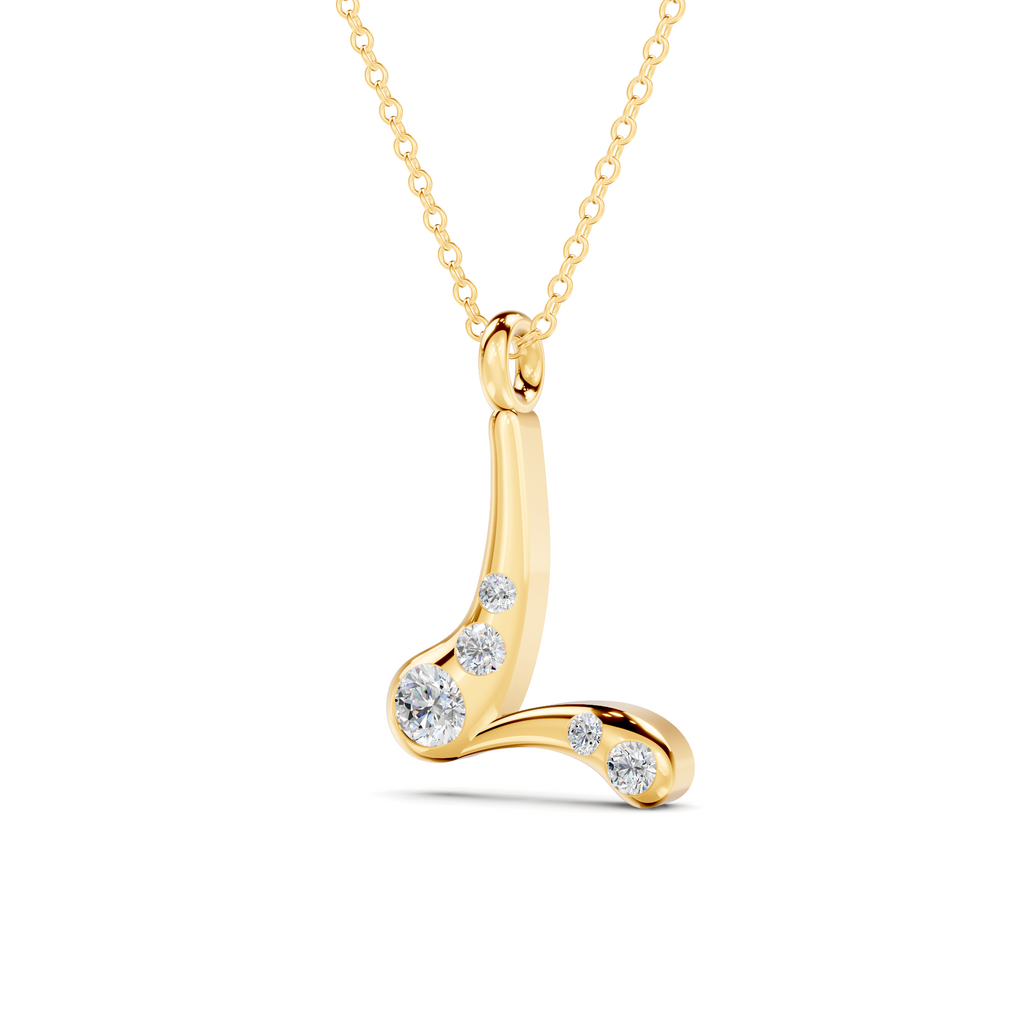 Diamond Initial L Pendant WSE262