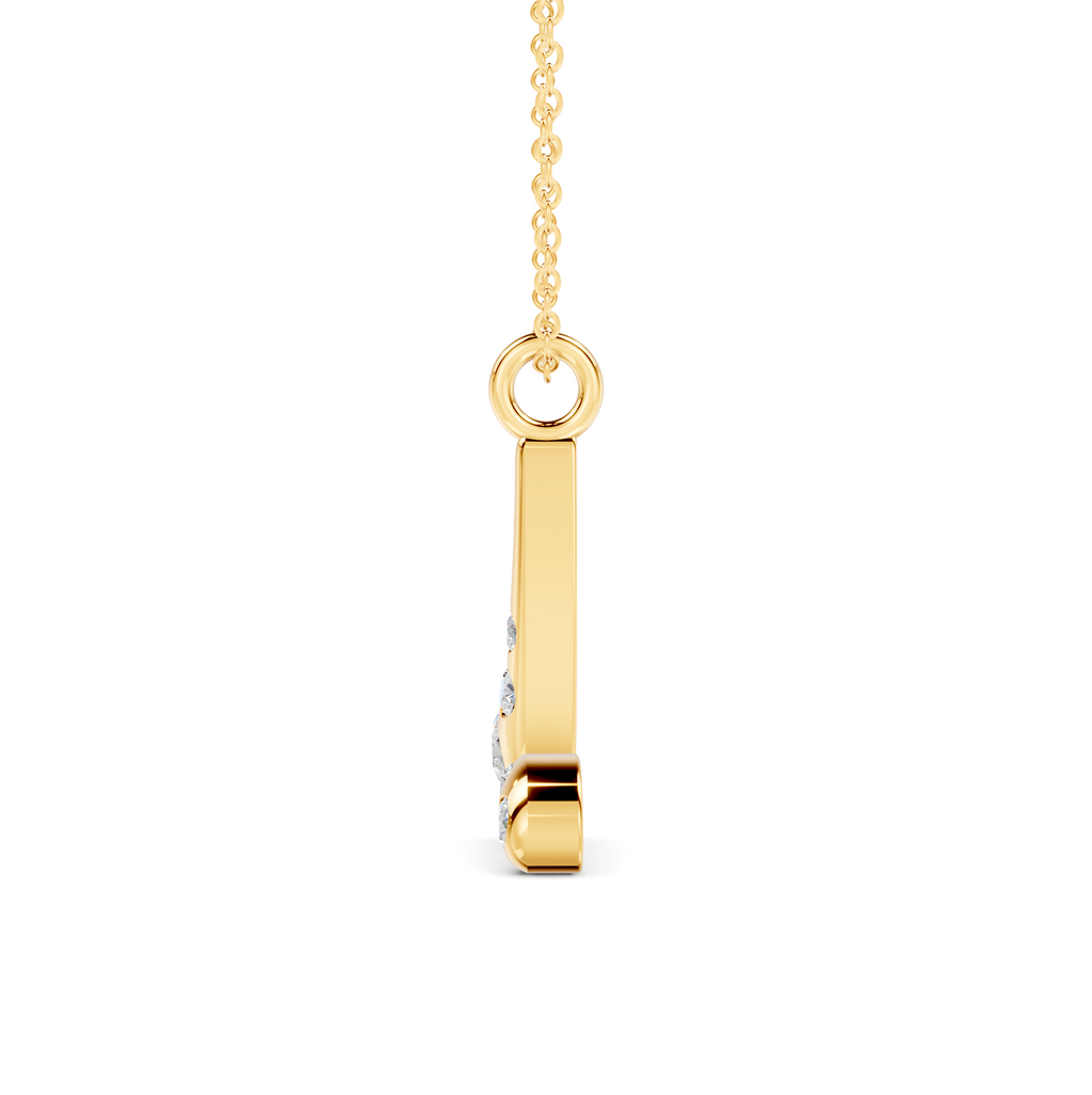 Diamond Initial L Pendant WSE262
