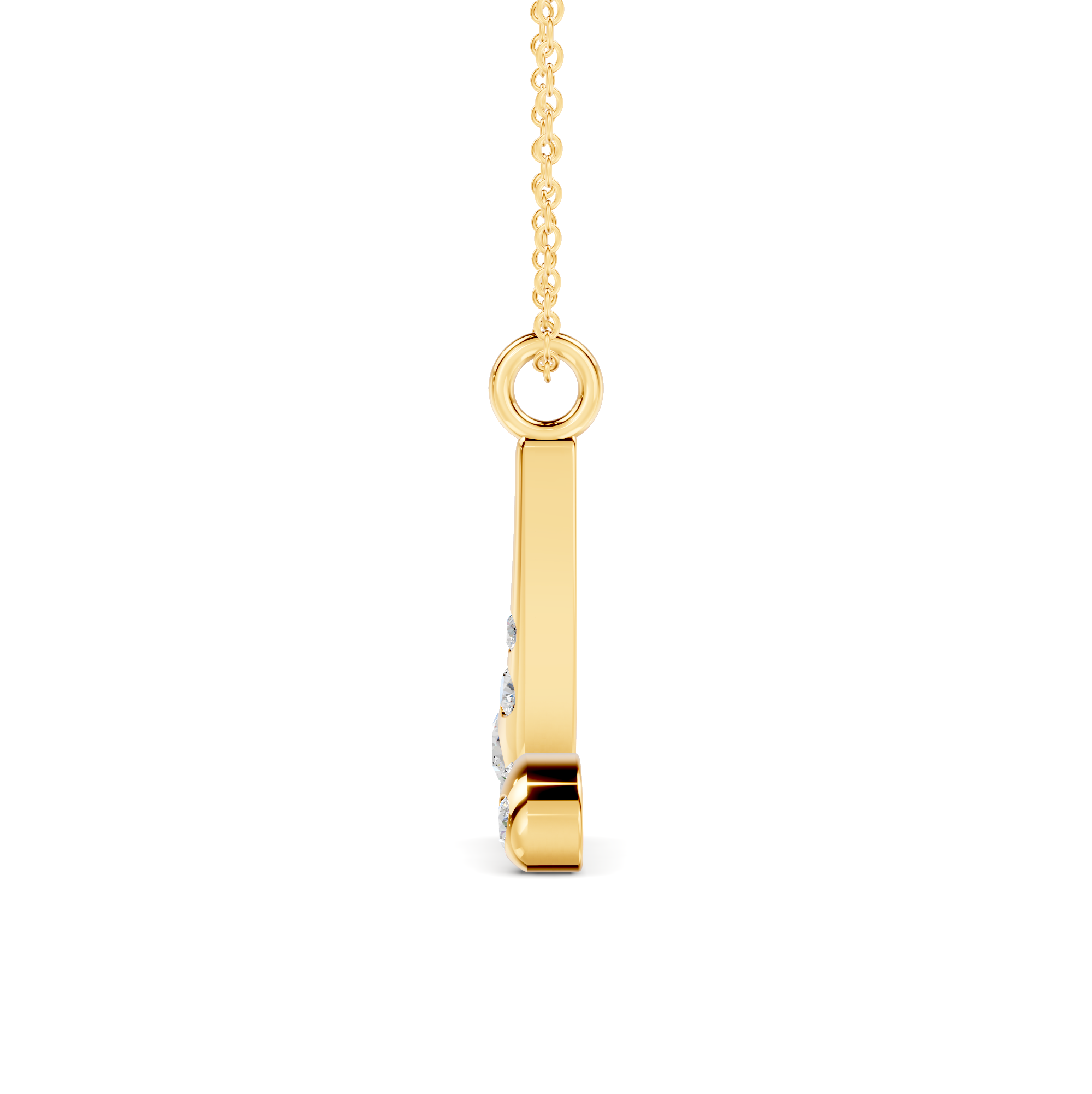 Diamond Initial L Pendant WSE262