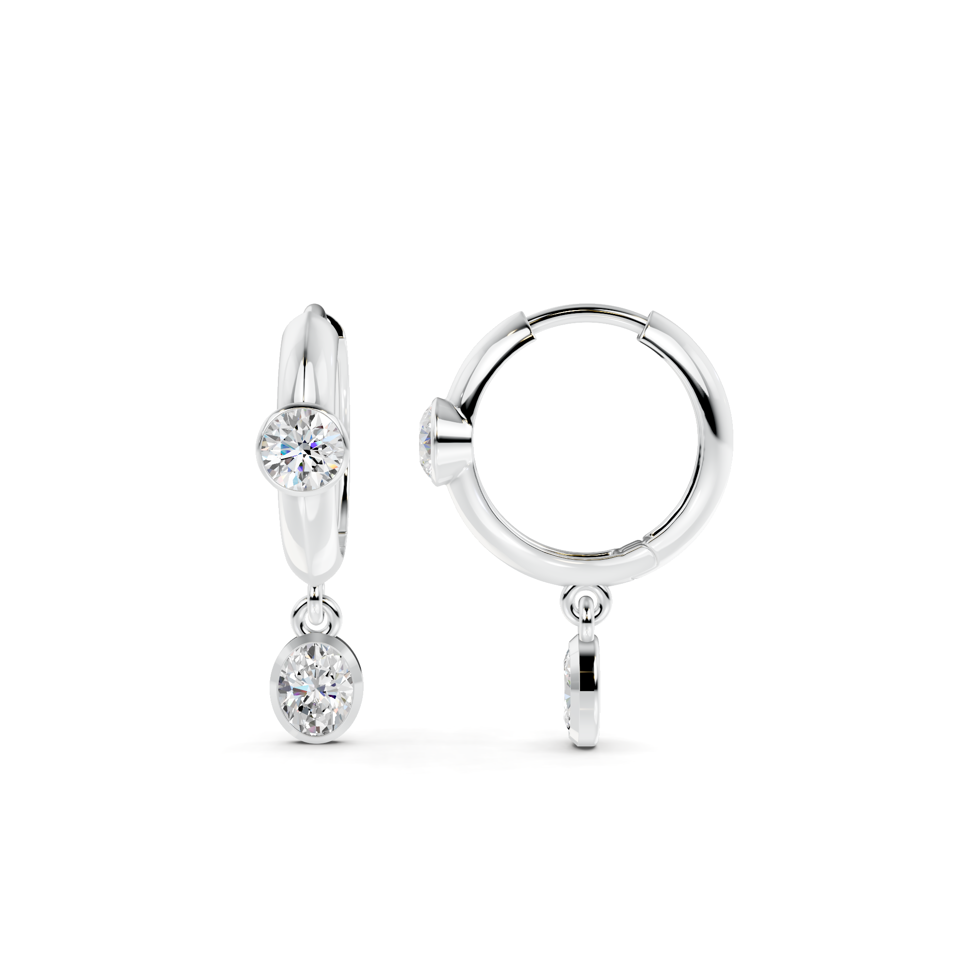 Diamond Huggie Earrings WSE244