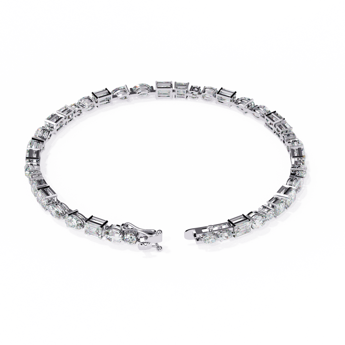 Lattice Tennis Bracelet