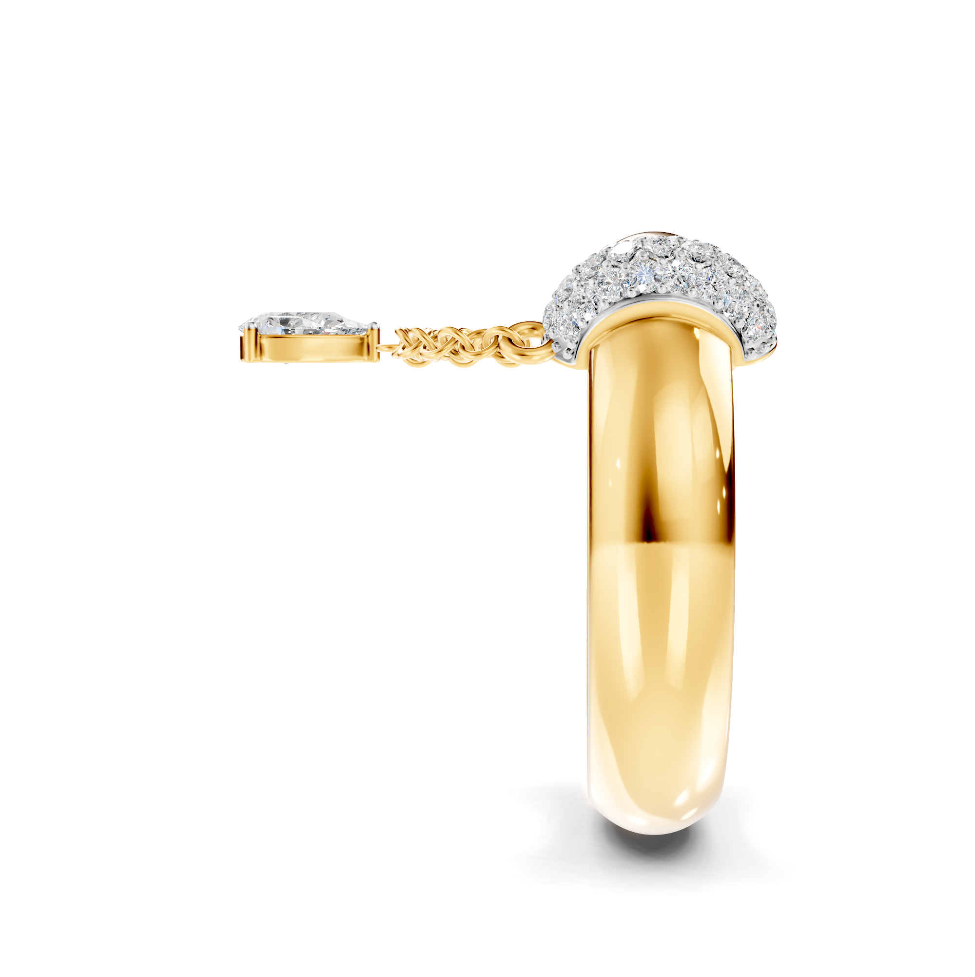 Crescent Diamond Ring | WSE99