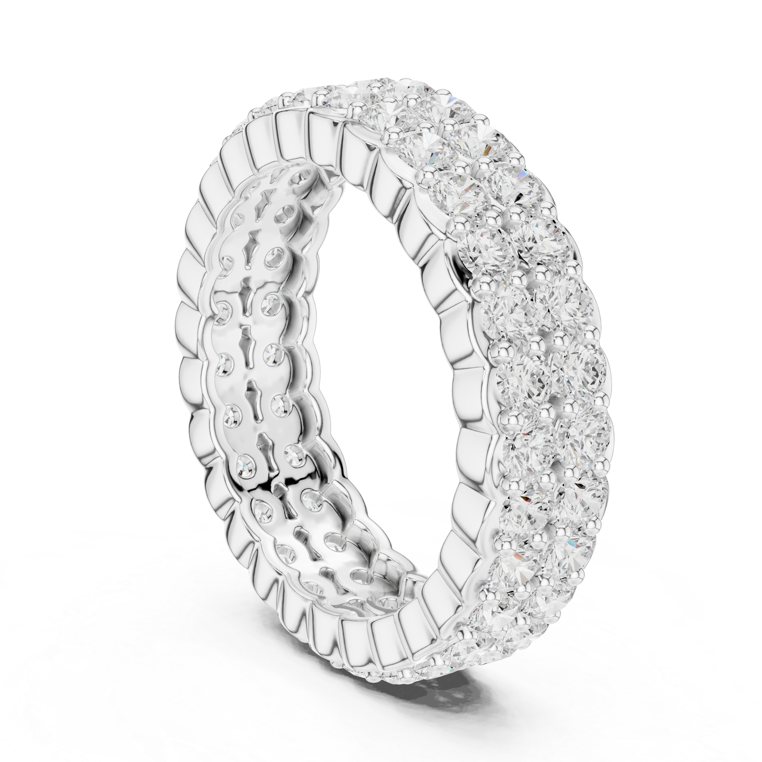 Crescent Eternity Band