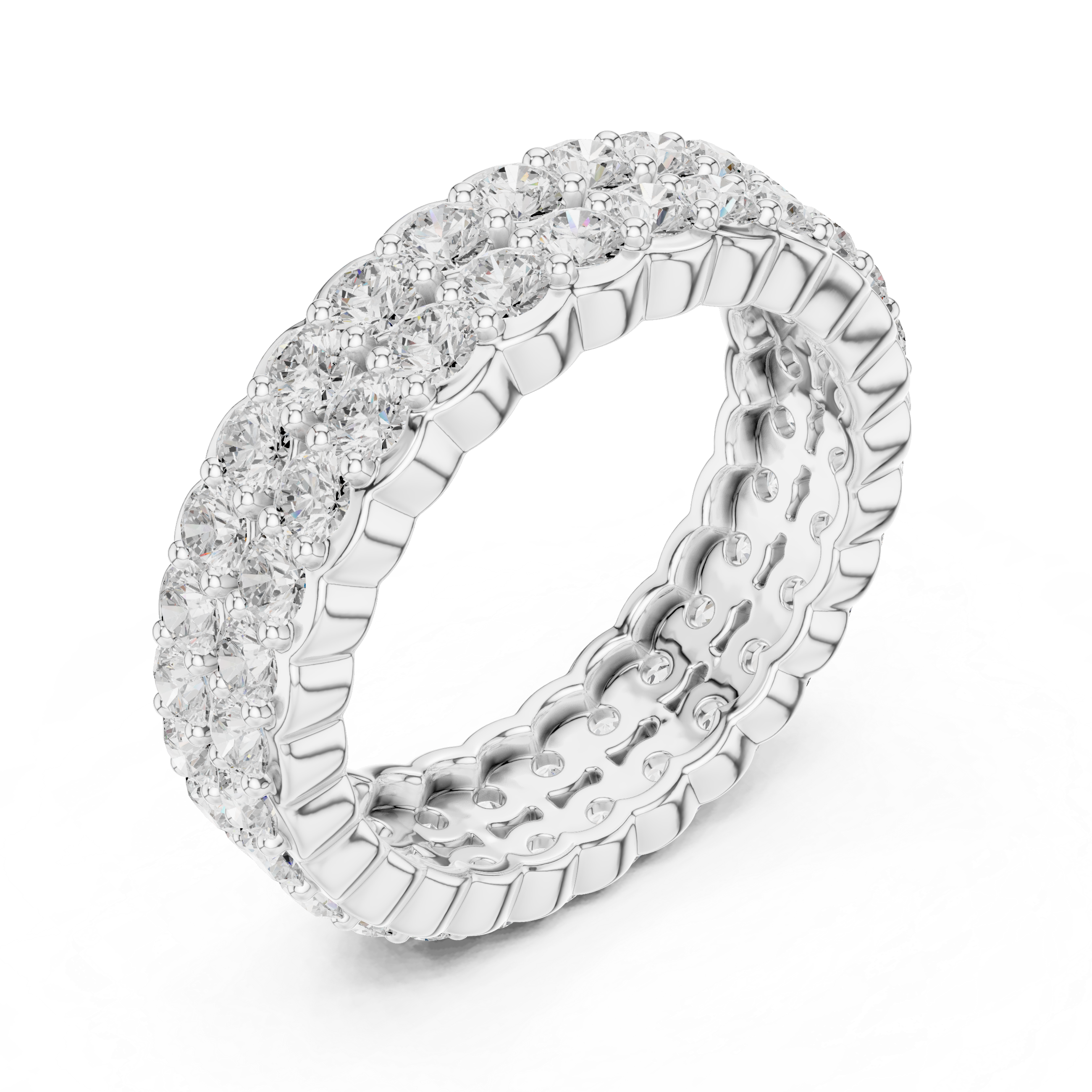 Crescent Eternity Band