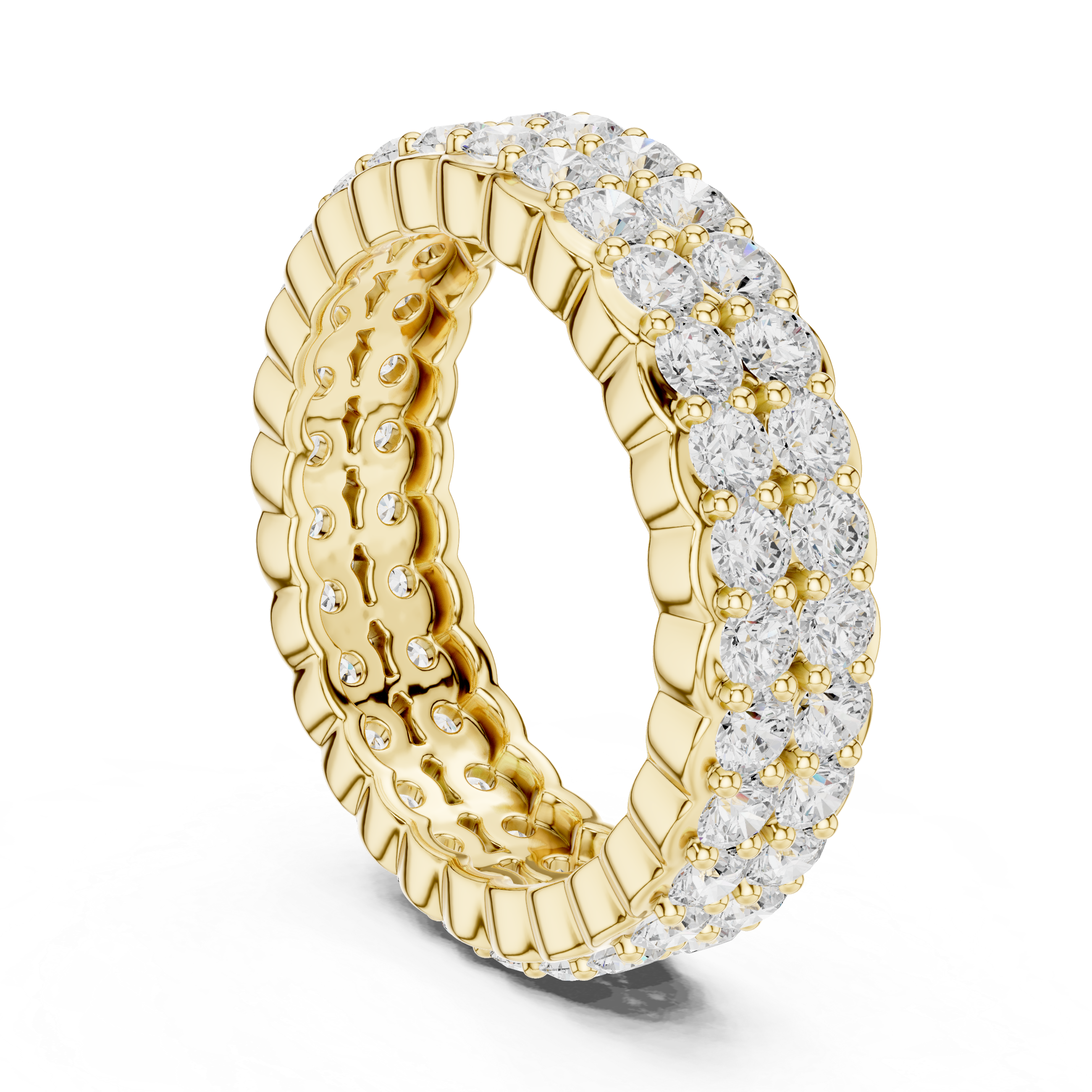 Crescent Eternity Band