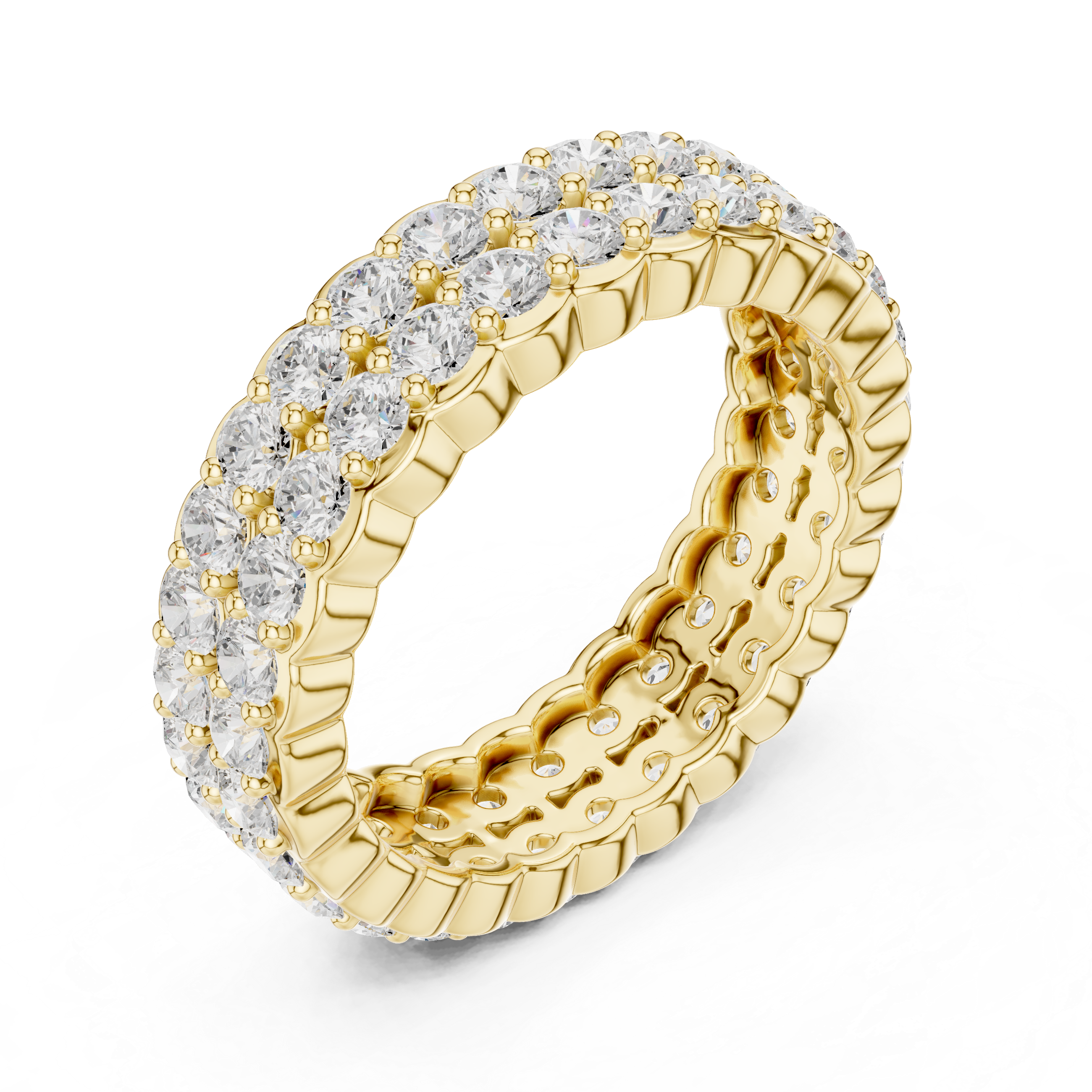 Crescent Eternity Band