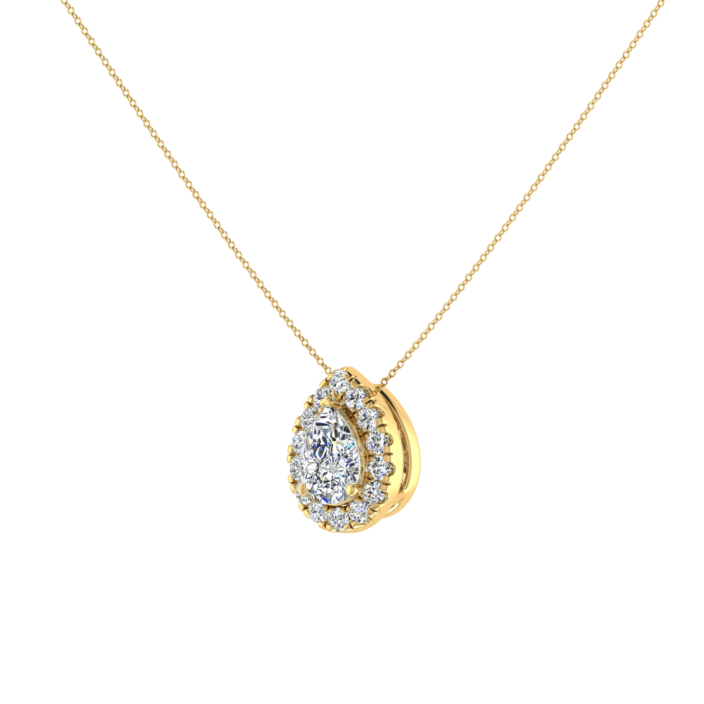 Baroque Diamond Pendant