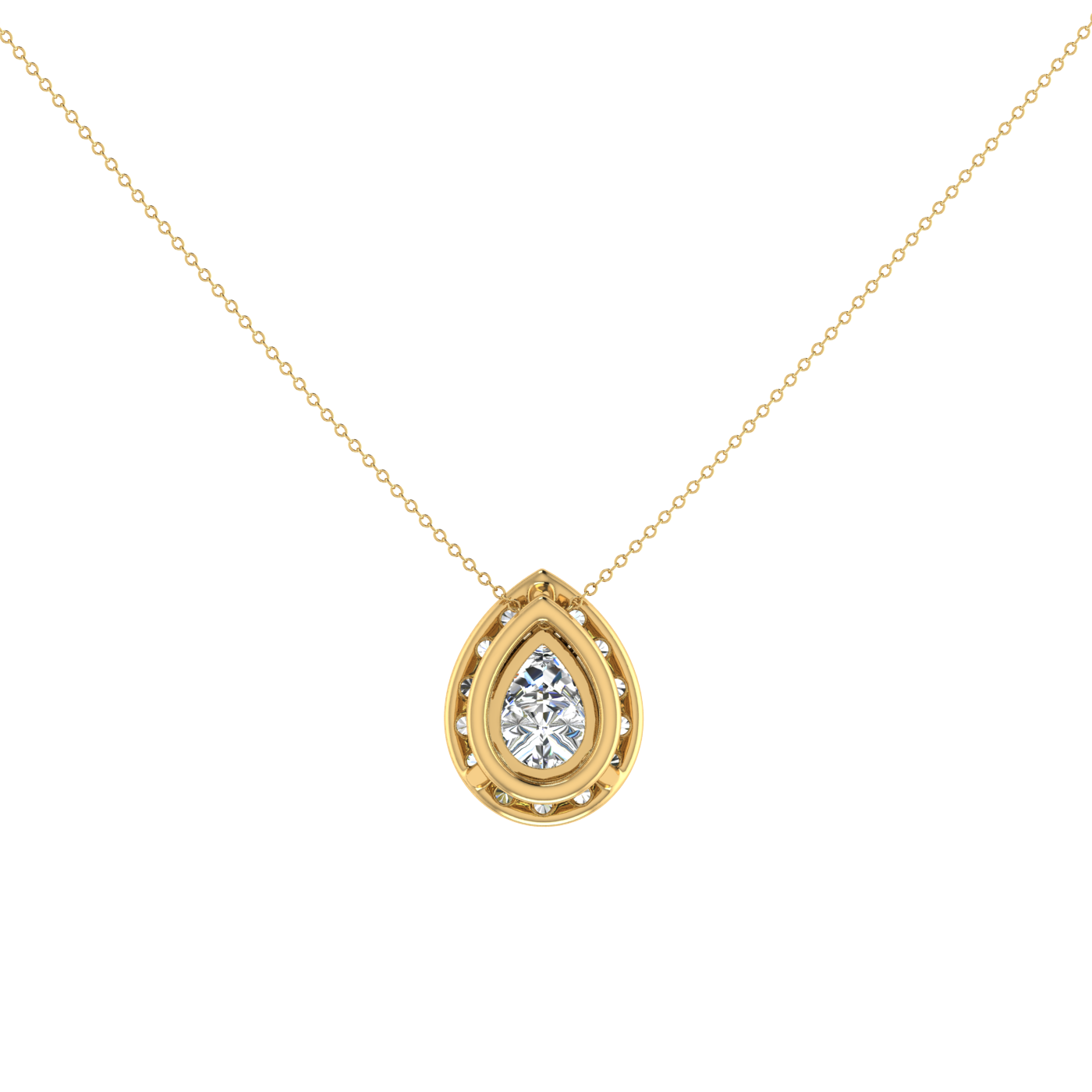 Baroque Diamond Pendant