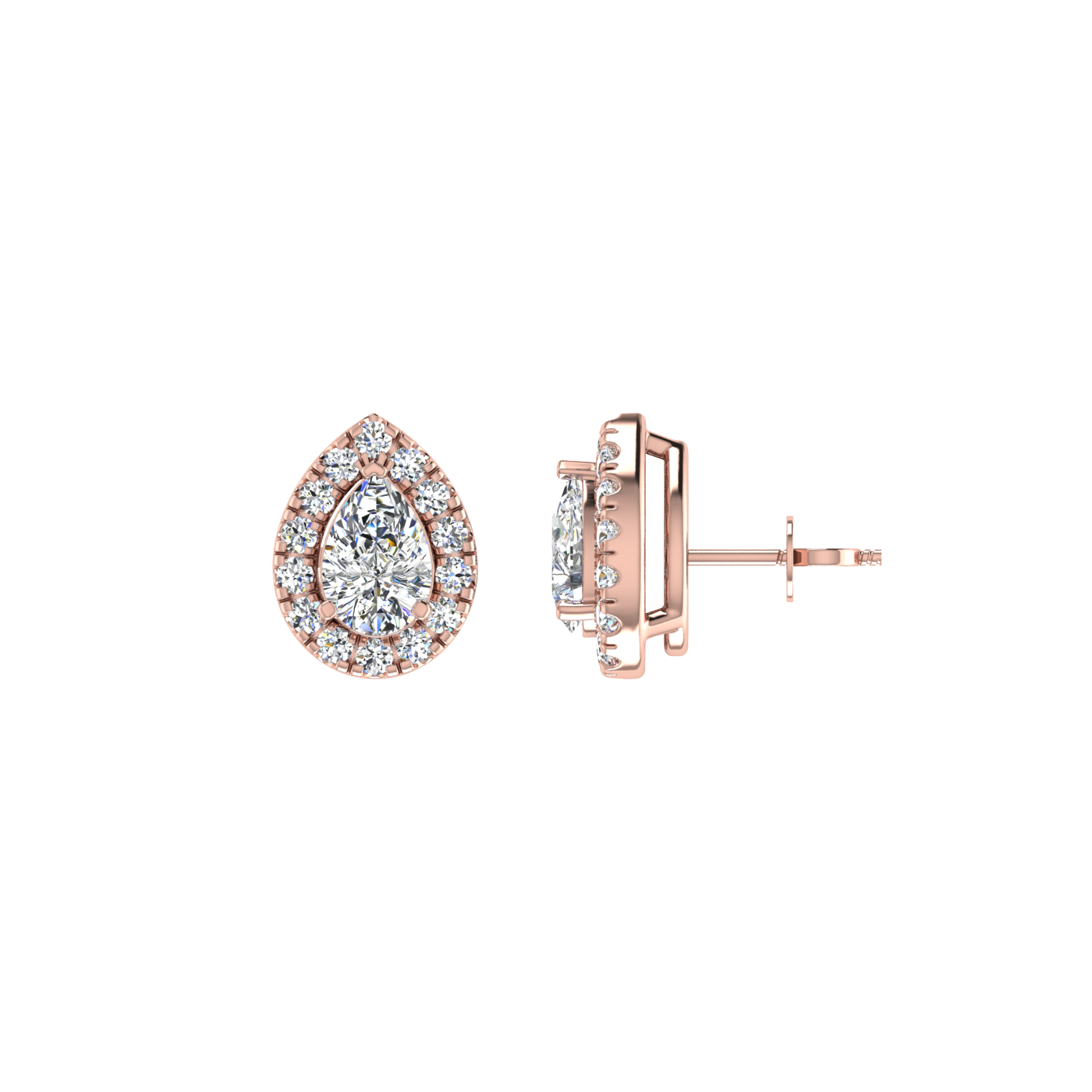 Vintage Solitaire Studs