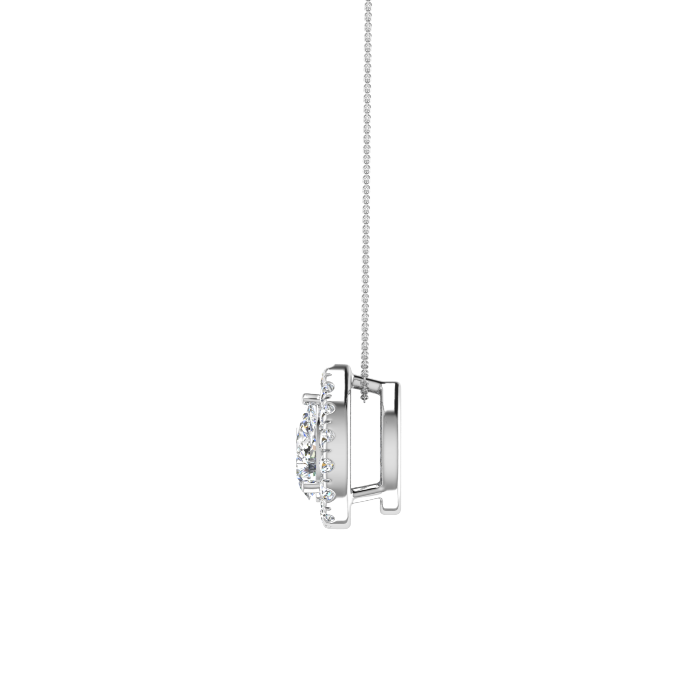 Baroque Diamond Pendant