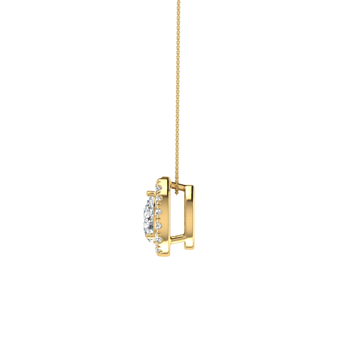 Baroque Diamond Pendant