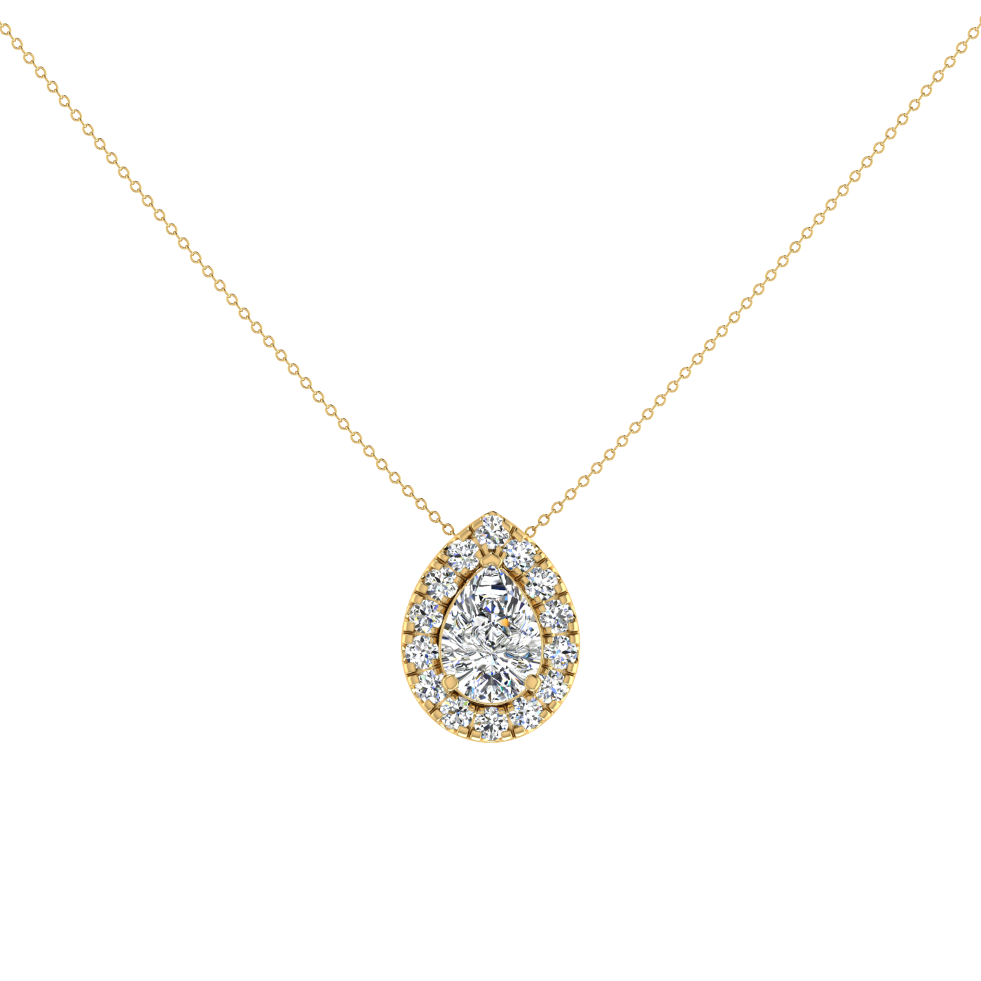 Baroque Diamond Pendant