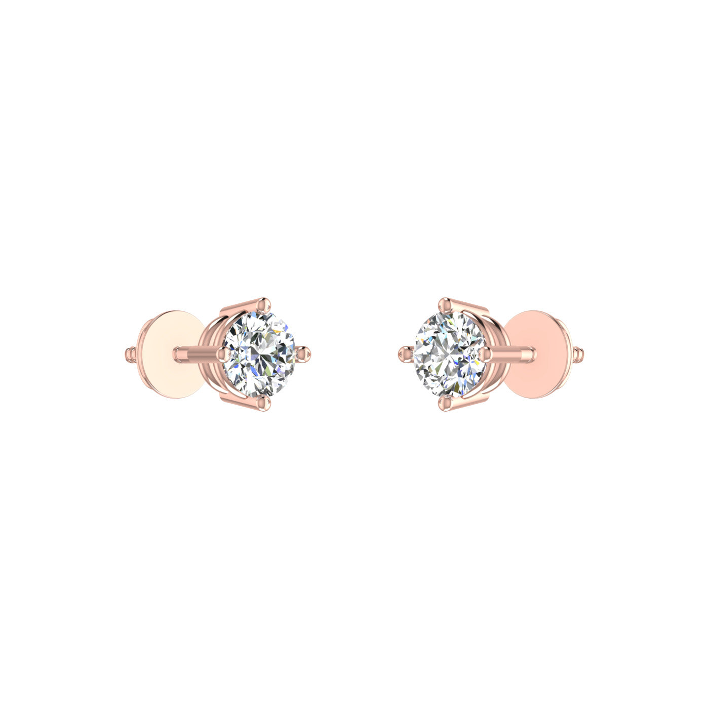 Facet Solitaire Studs