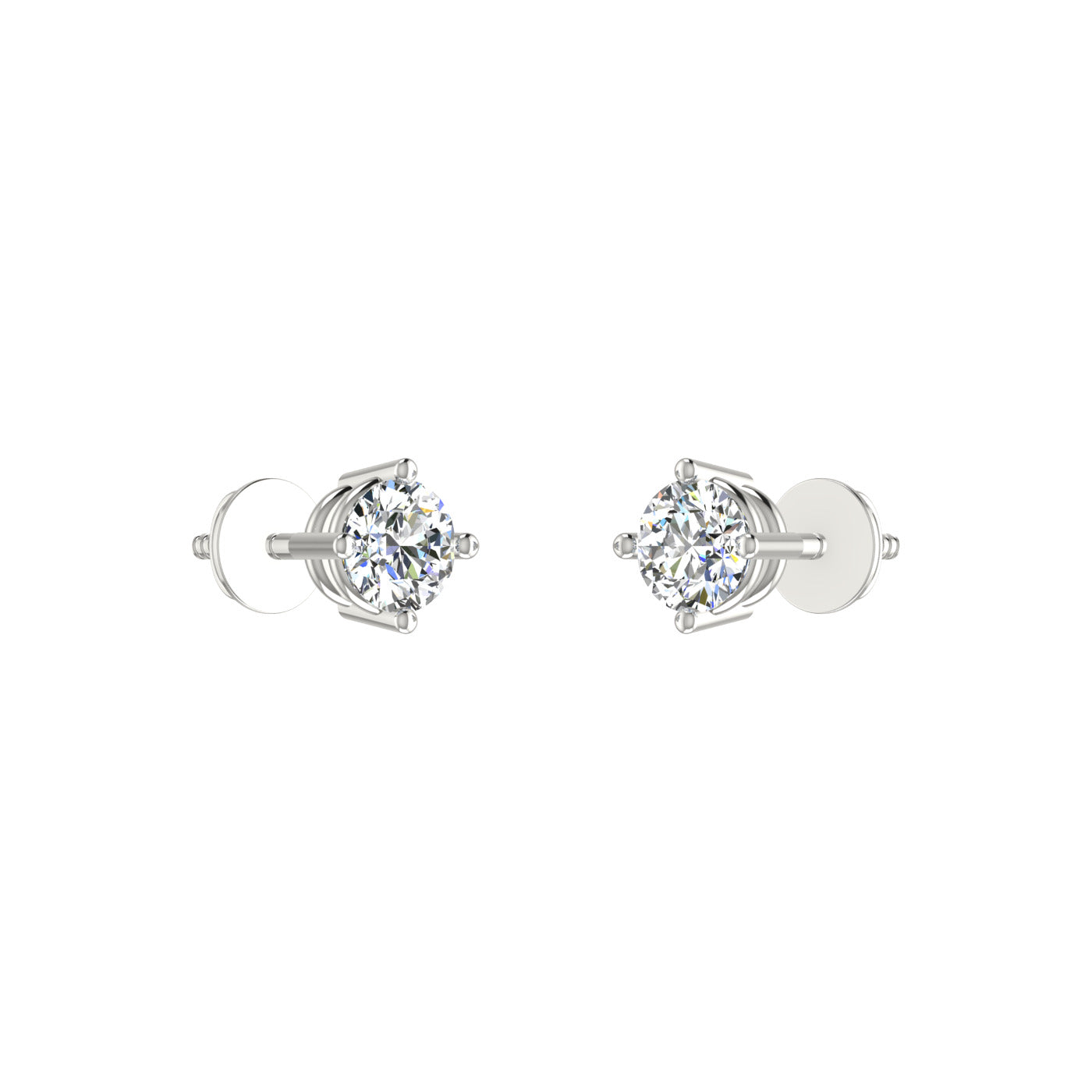 Facet Solitaire Studs