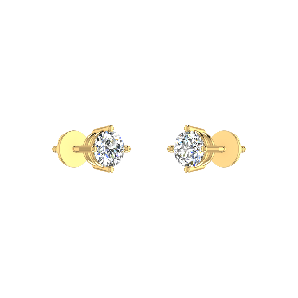 Facet Solitaire Studs