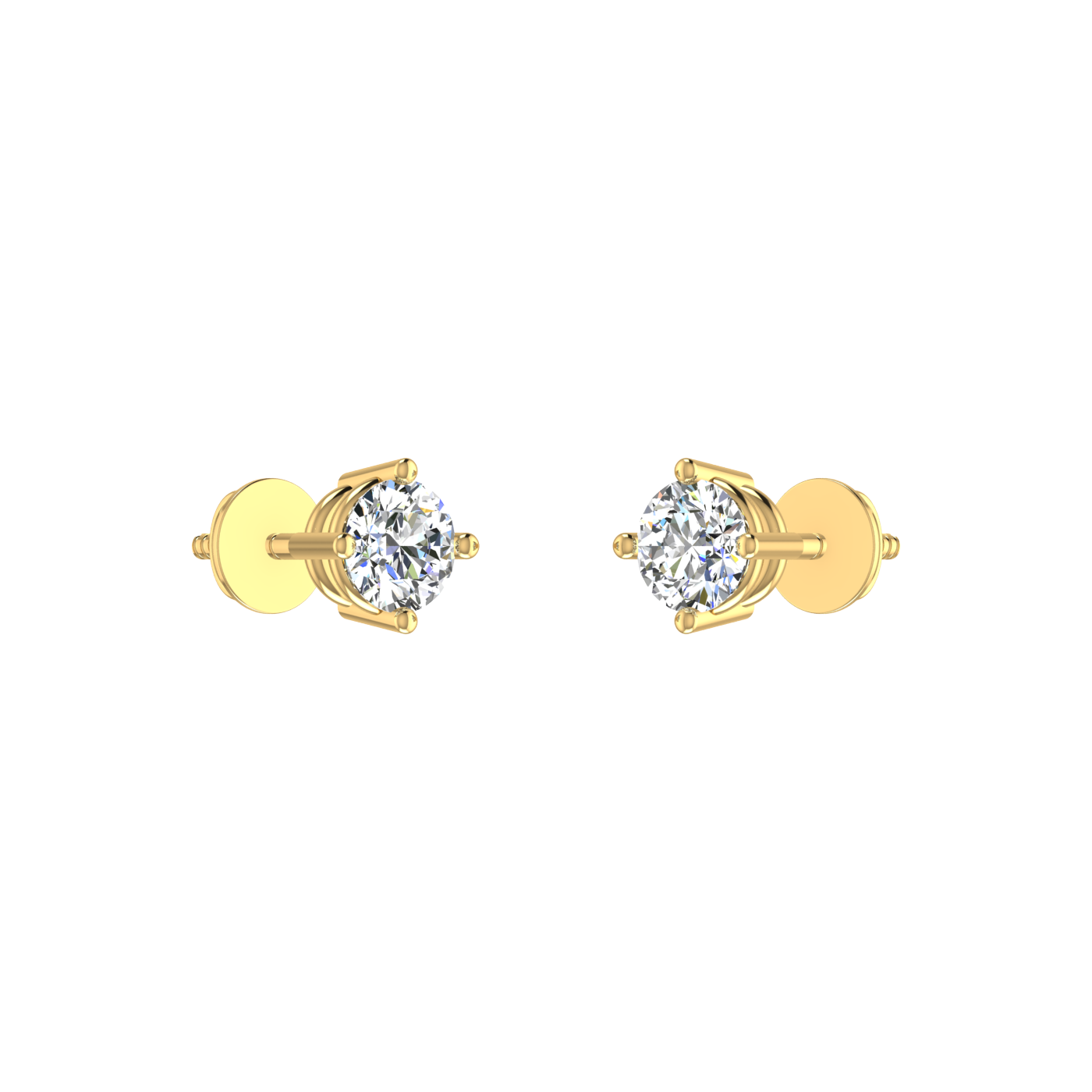 Facet Solitaire Studs