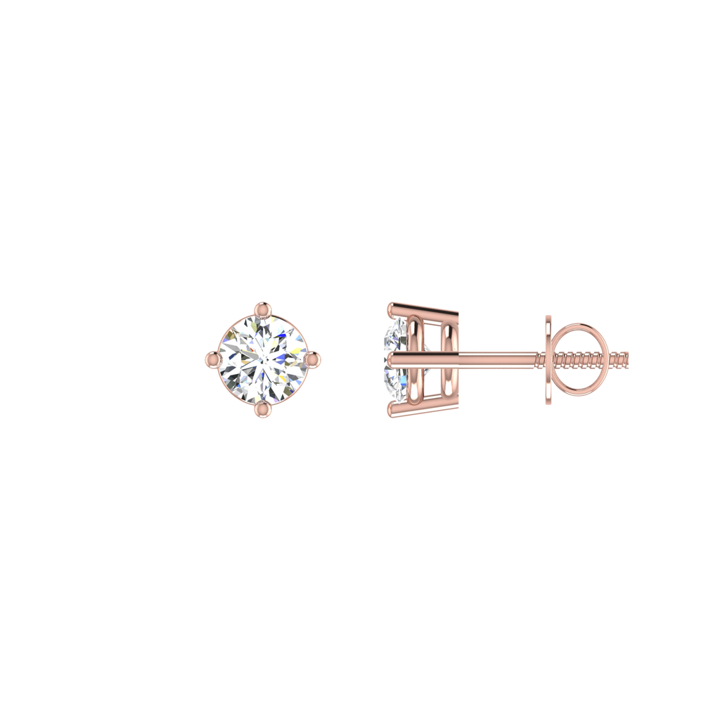 Facet Solitaire Studs