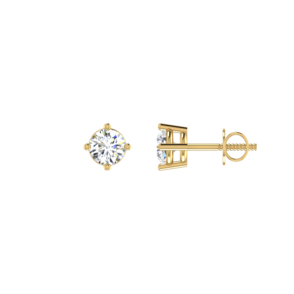 Facet Solitaire Studs
