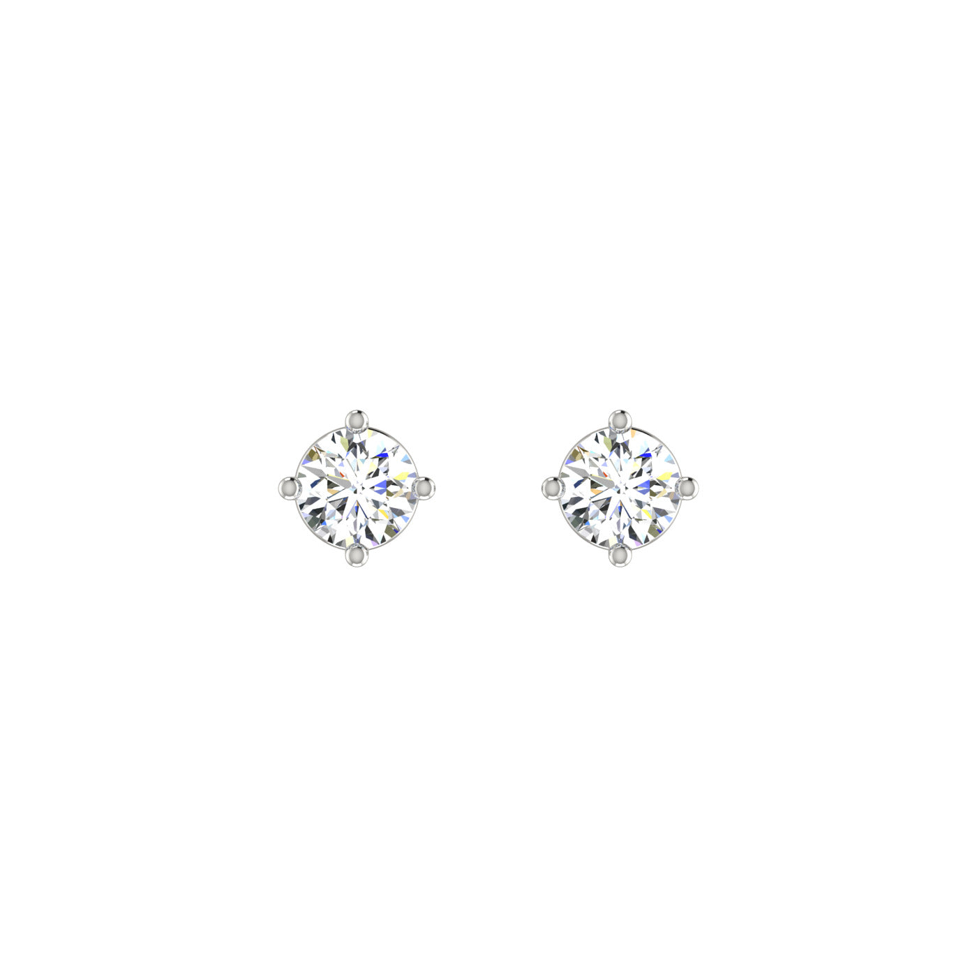 Facet Solitaire Studs