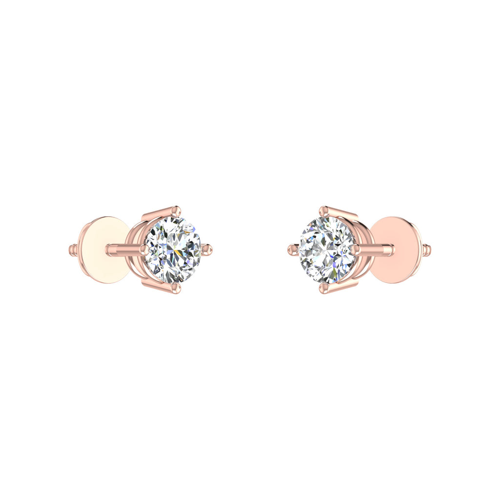 Gilded Solitaire Studs