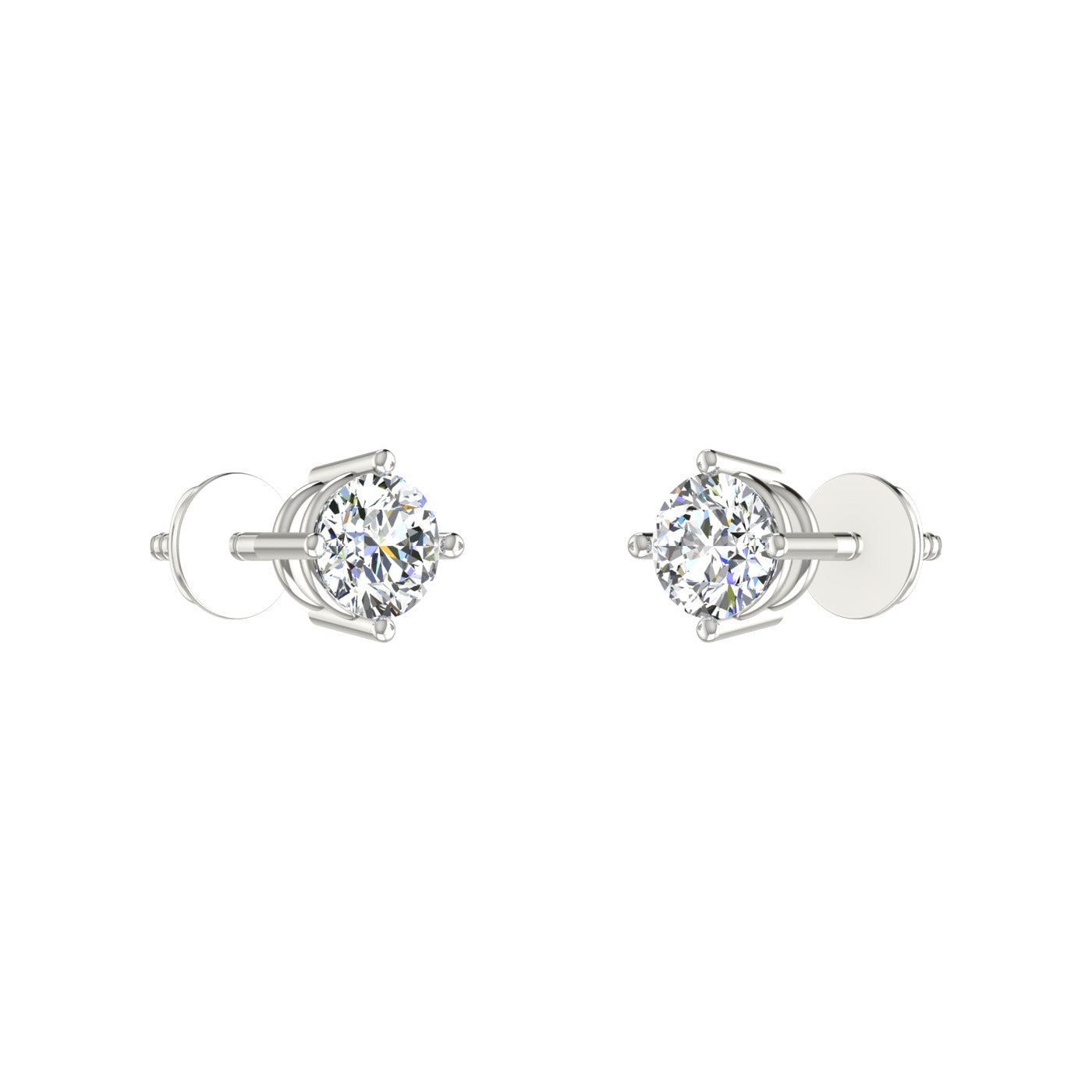 Gilded Solitaire Studs