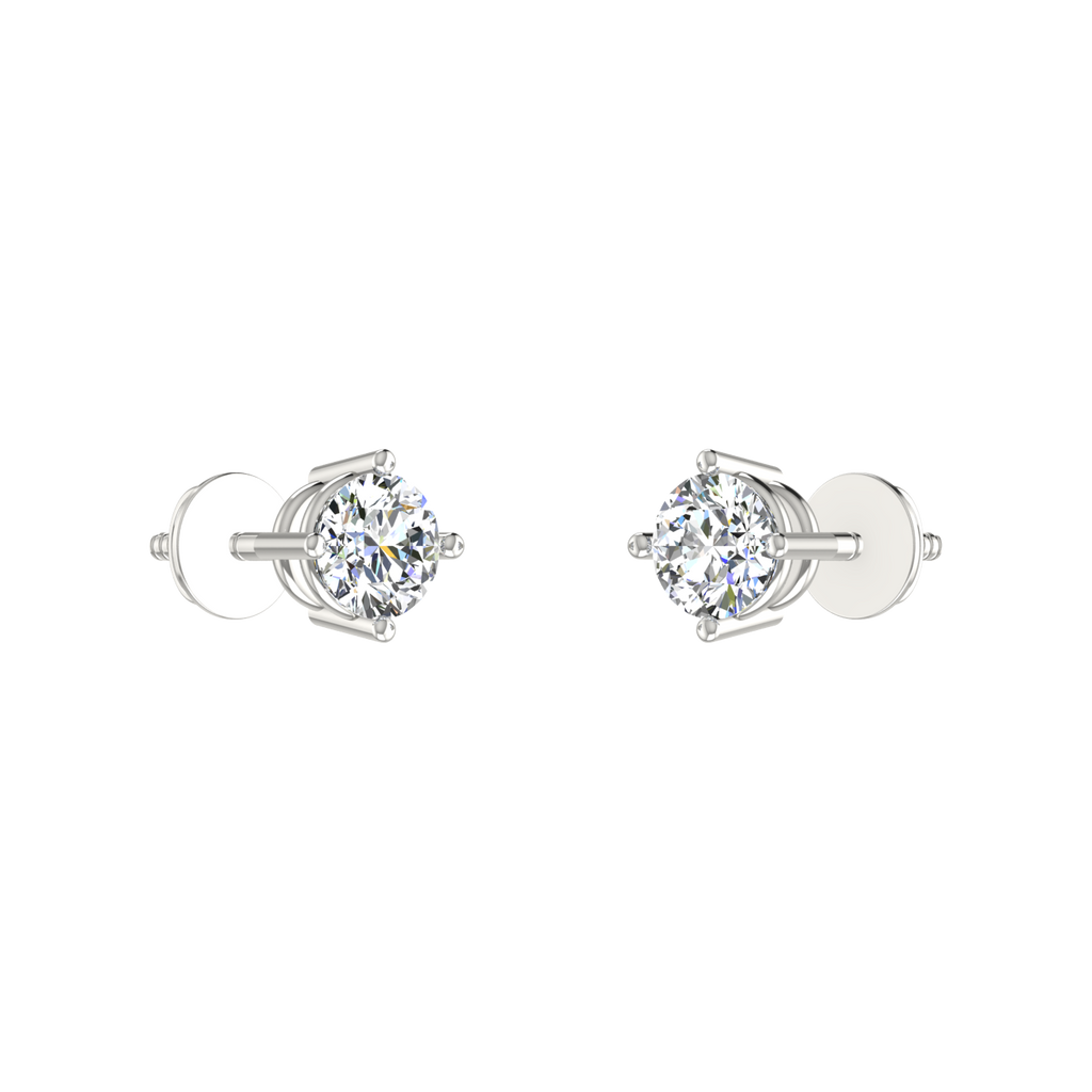 Gilded Solitaire Studs