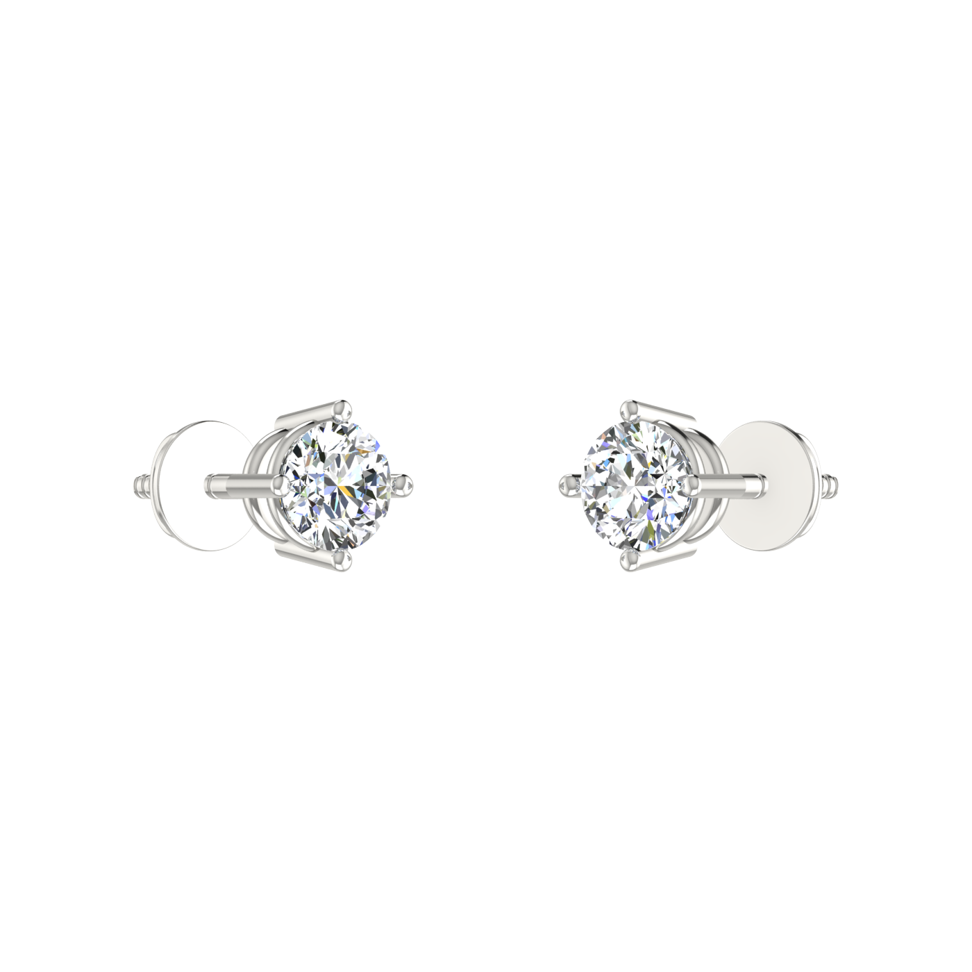 Gilded Solitaire Studs