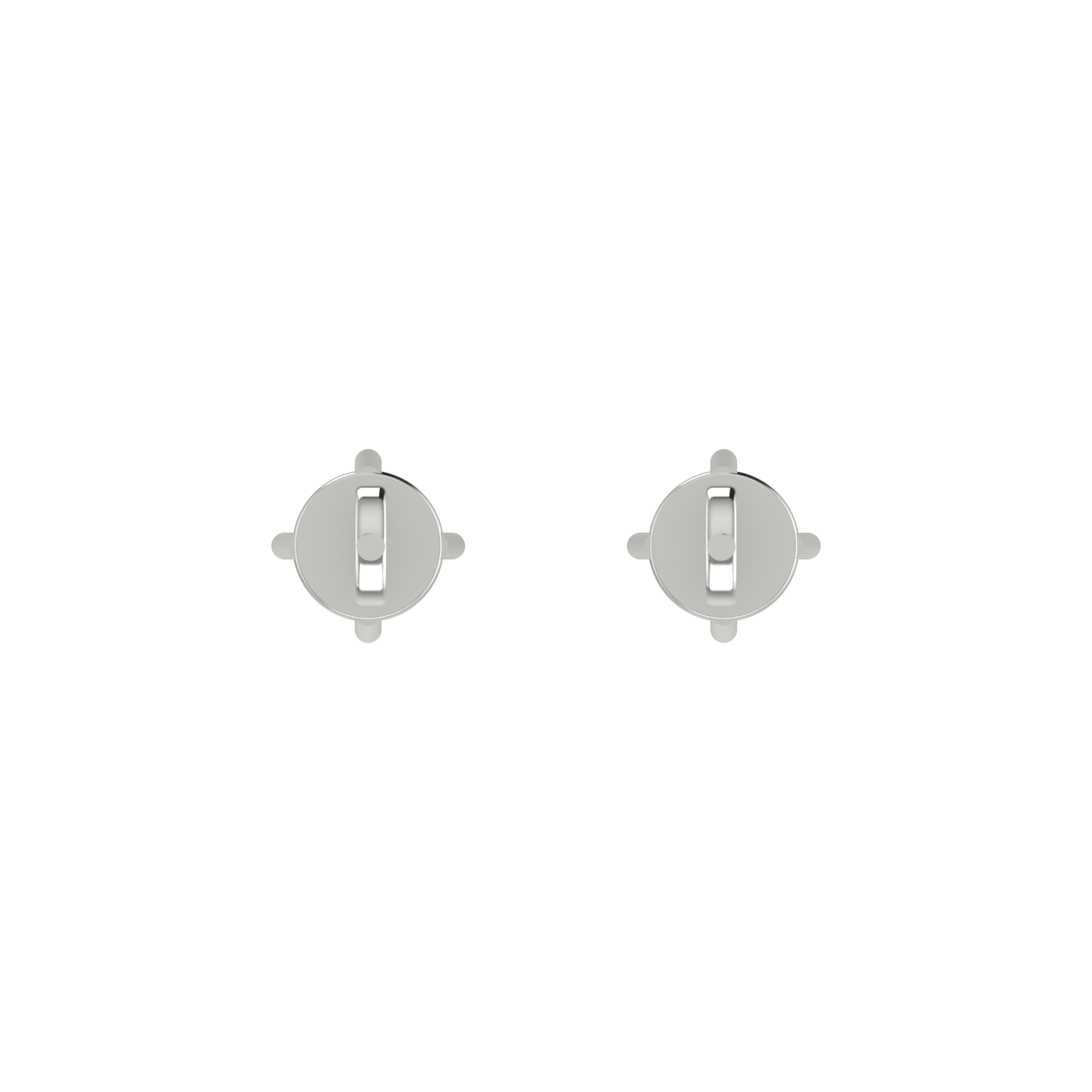 Gilded Solitaire Studs
