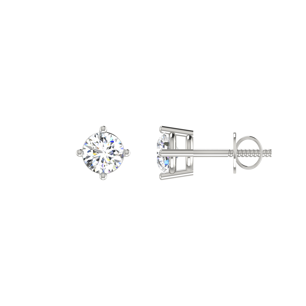 Gilded Solitaire Studs