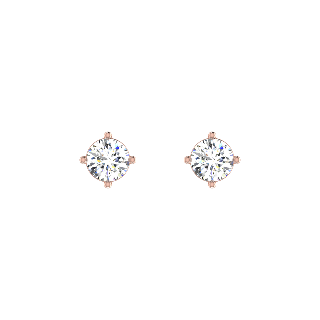 Gilded Solitaire Studs