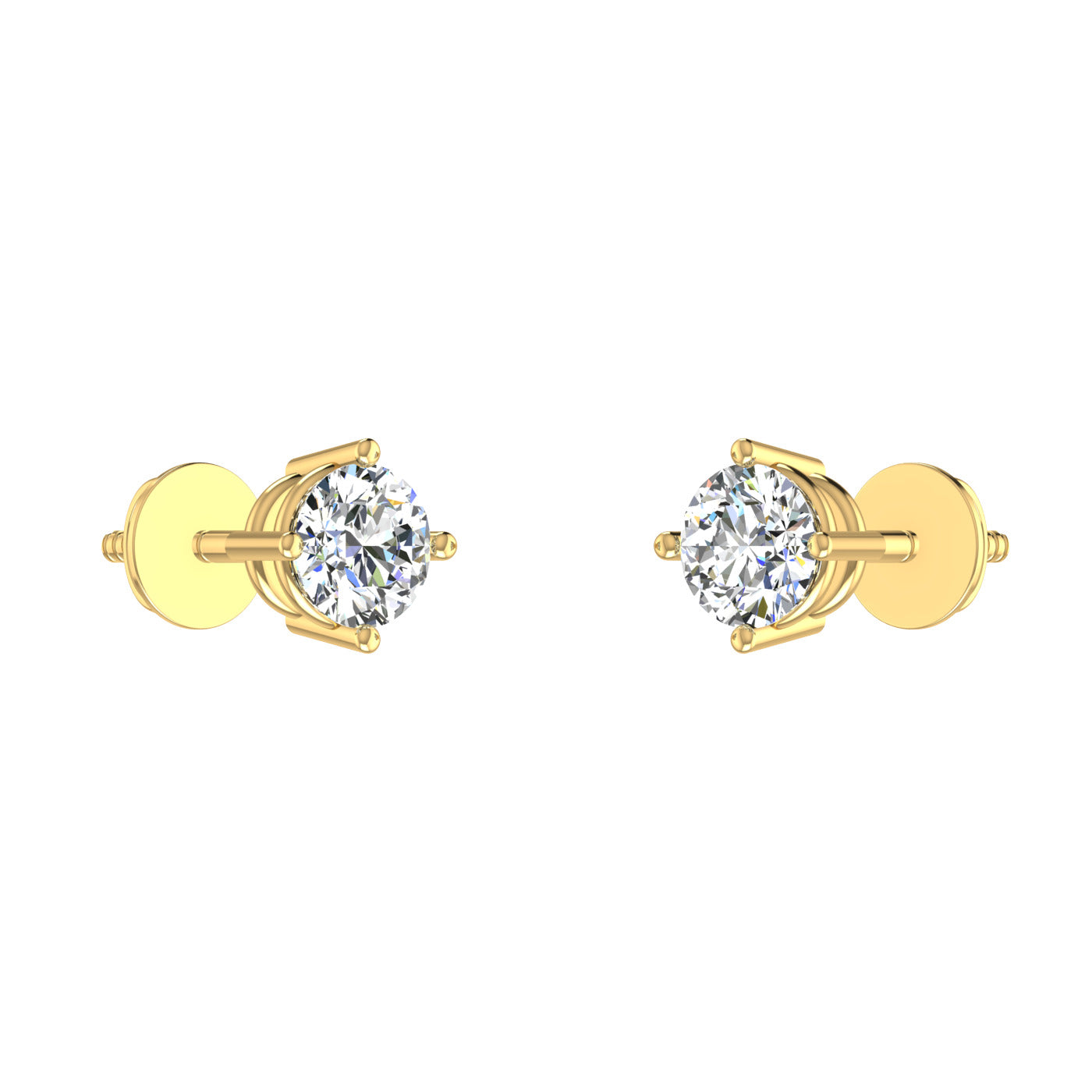 Petal Solitaire Studs
