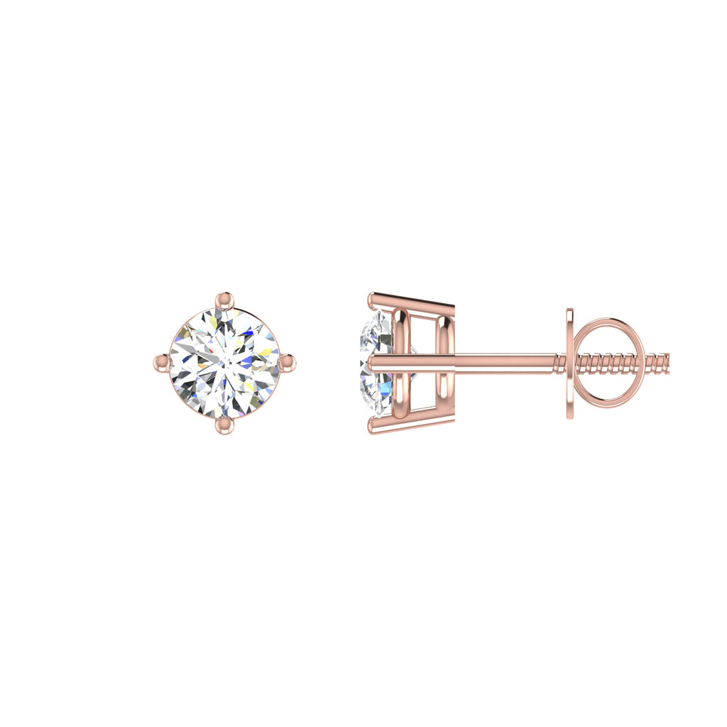 Petal Solitaire Studs